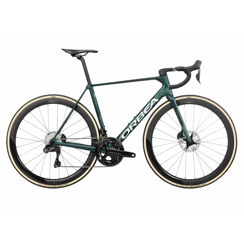 Orca M20i LTD PWR Road Bike Escape Green / Carbon View Matt