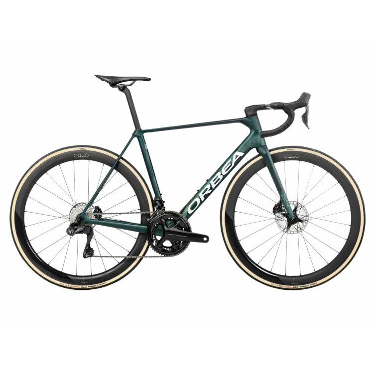 Orca M20i LTD PWR Road Bike Escape Green / Carbon View Matt