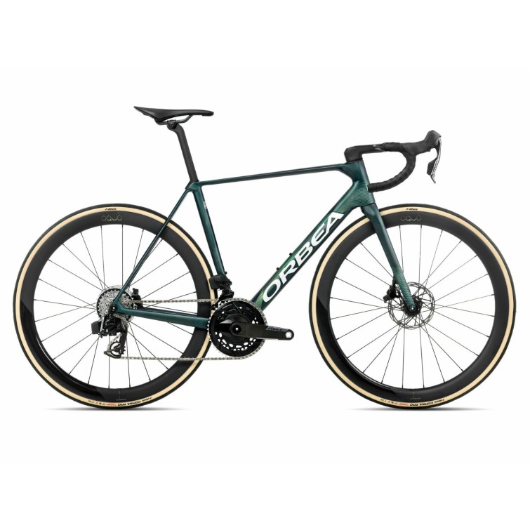 Bicicleta de carretera Orca M21 eLTD PWR Escape Green / Carbon View Matt