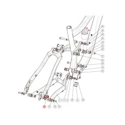 Ecrou pour axe de roue arrière type Shimano (Slayer/Element/Thunderbolt/Altitude)