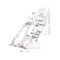 Ecrou pour axe de roue arrière type Shimano (Slayer/Element/Thunderbolt/Altitude)