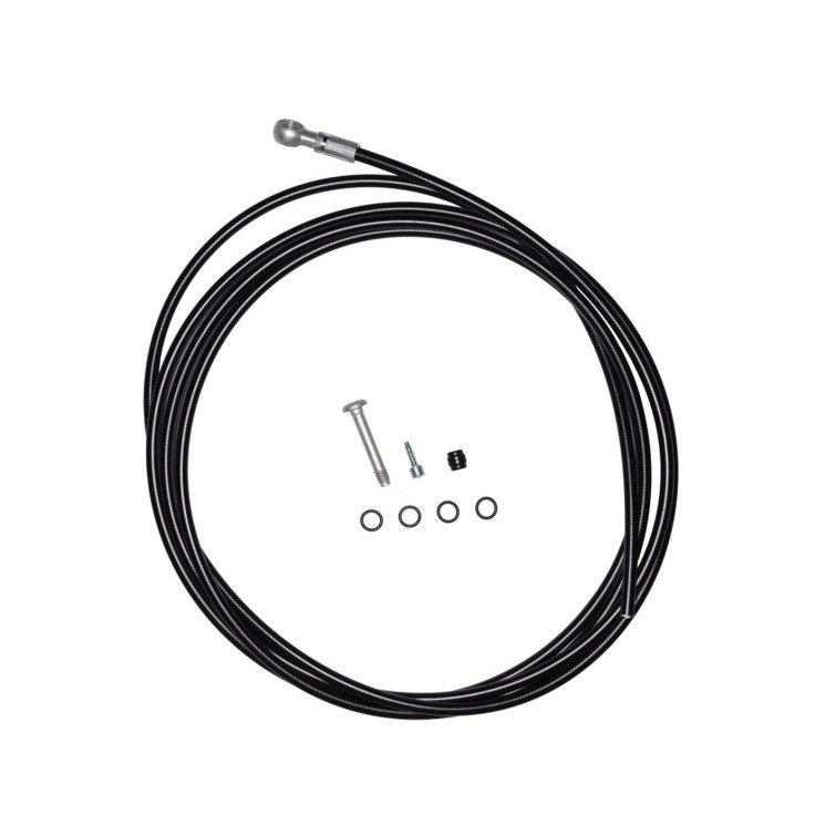 Disctube Brake Hose 2500 mm, 90° Crimped Connection for MT4 to 8 Brakes