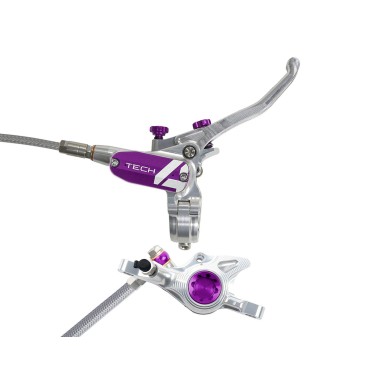 Frein à disque arrière Tech 4 X2 Argent / Violet