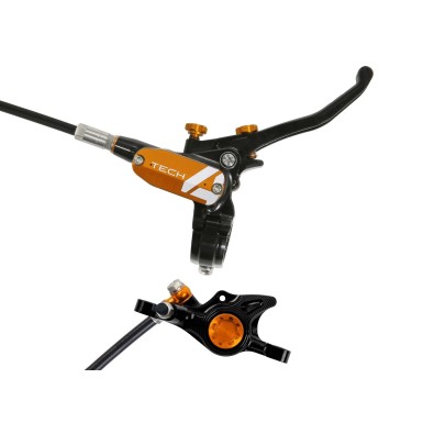 Rear disc brake Tech 4 X2 Black / Orange