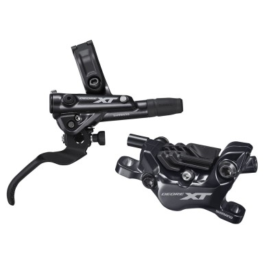 Freno de disco trasero de 4 pistones XT M8120 Negro - Pastillas de resina