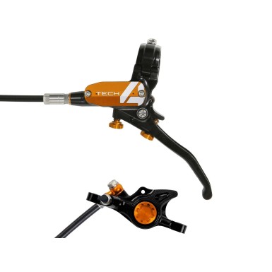Tech 4 X2 front disc brake, Black/Orange