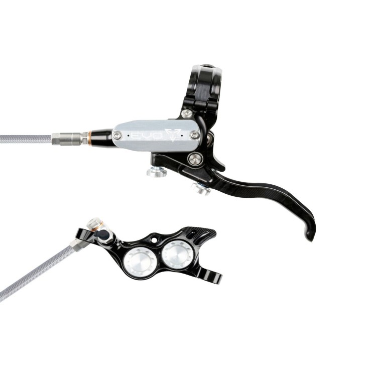 Freno de disco delantero Tech 4 EVO TR4 - Negro / Plata