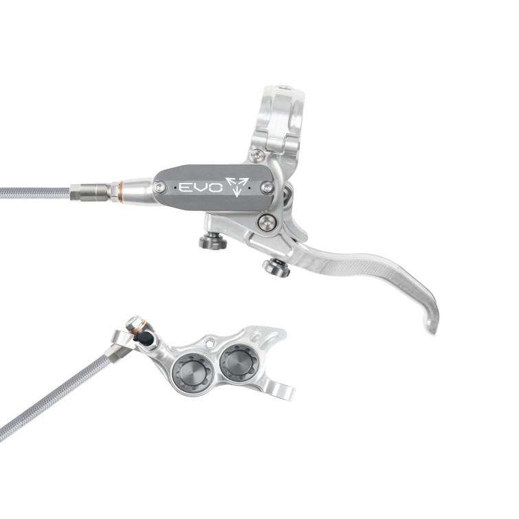 Freno de disco delantero Tech 4 EVO TR4 - Plata / Ahumado