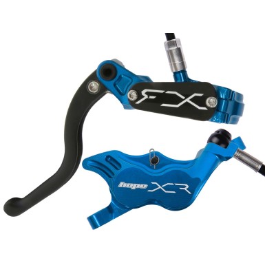 XCR PRO E4 front disc brake, Blue