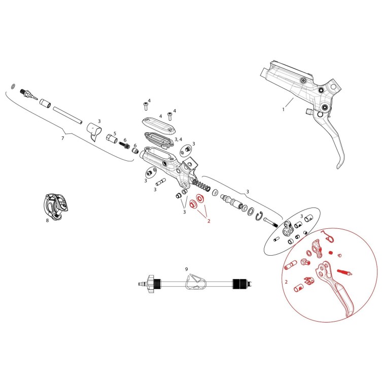 Levier Aluminium Guide RS