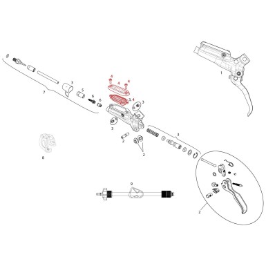 Kit de membrana para maneta Guide R/RS/RSC y DB5