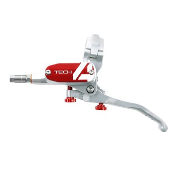 Complete Tech 4 Master Cylinder Silver / Red - Left