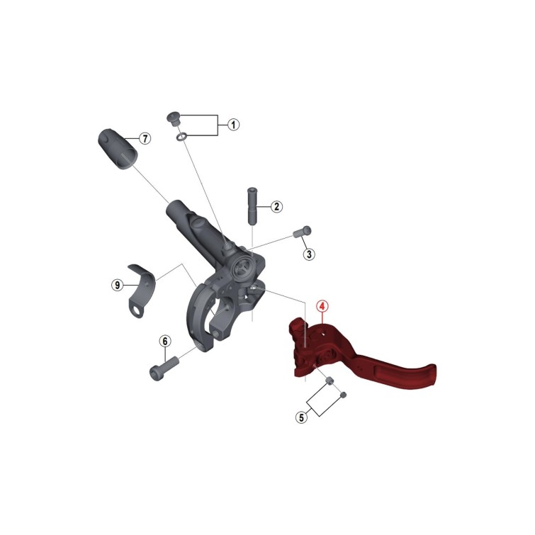 Levier carbone pour XTR M9020