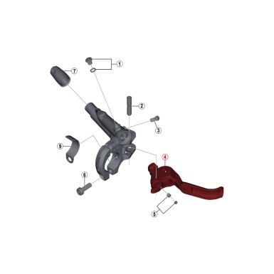 Maneta de carbono para XTR M9020