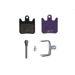 Plaquettes de frein pour étrier XCR et Race X2 - Violettes (Organique support alu)