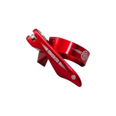 Abrazadera de sillín roja de cierre rápido - 31,8 mm