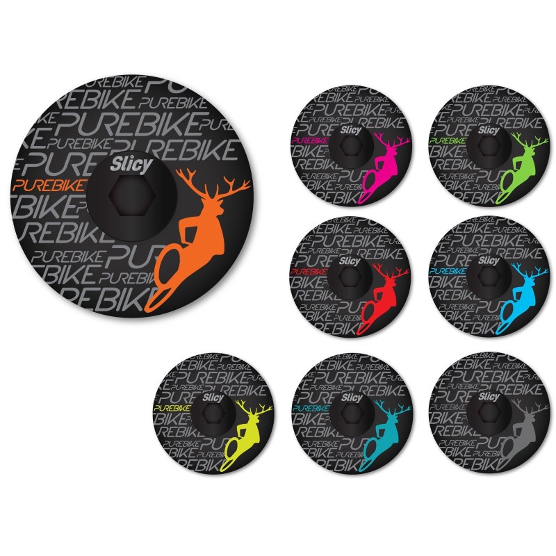 Tapa de dirección con logo PureBike