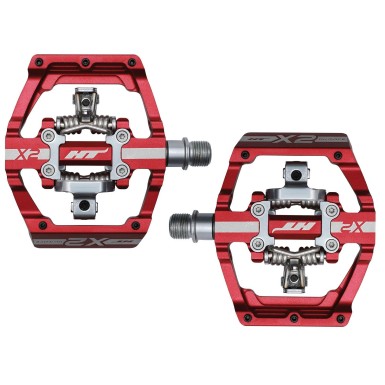 DH Race X2 Pedals Red
