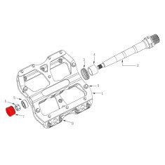 Kit bouchons d'axe pour pédales Escape