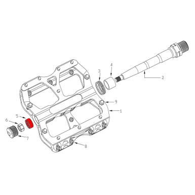 Kit de rodamientos para pedales Escape