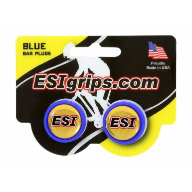 ESI Embouts de guidon Bleu - Purebike