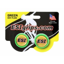 Tapones de manillar Verde fluorescente