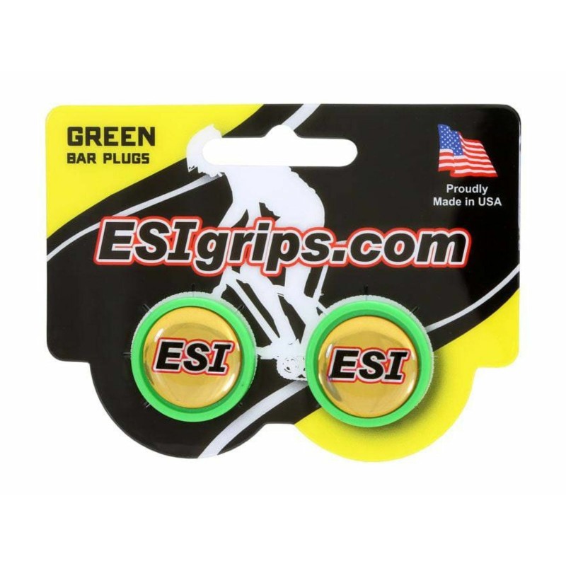 Tapones de manillar Verde fluorescente