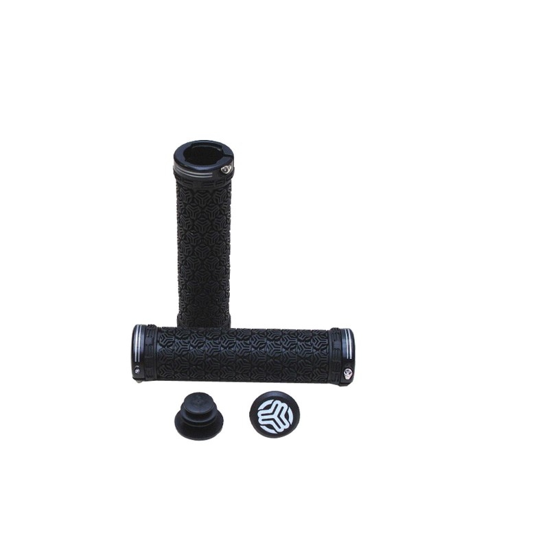 Lock On Logo Grips Black