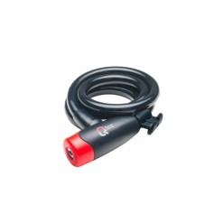 Candado espiral con llave Ø15 - 1500mm - con soporte