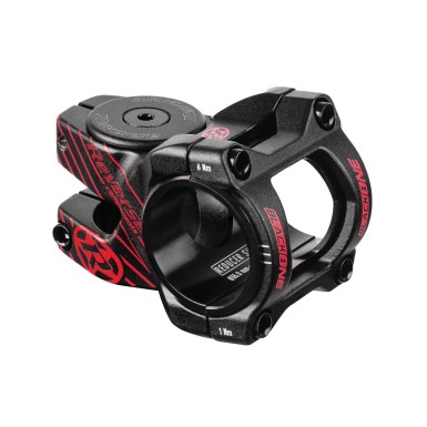 Potence Black-One D-2 31.8 mm et 35 mm - Noir/ Rouge