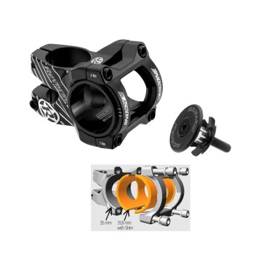 Potence Black-One D-2 Titan 31.8 mm et 35 mm - Noir