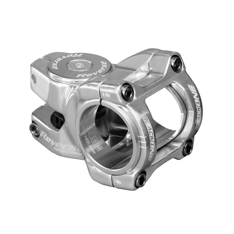 Potencia Black-One D-2 Titan 31.8 mm y 35 mm - Plata