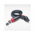 Candado espiral con llave Ø15 - 1500mm - con soporte