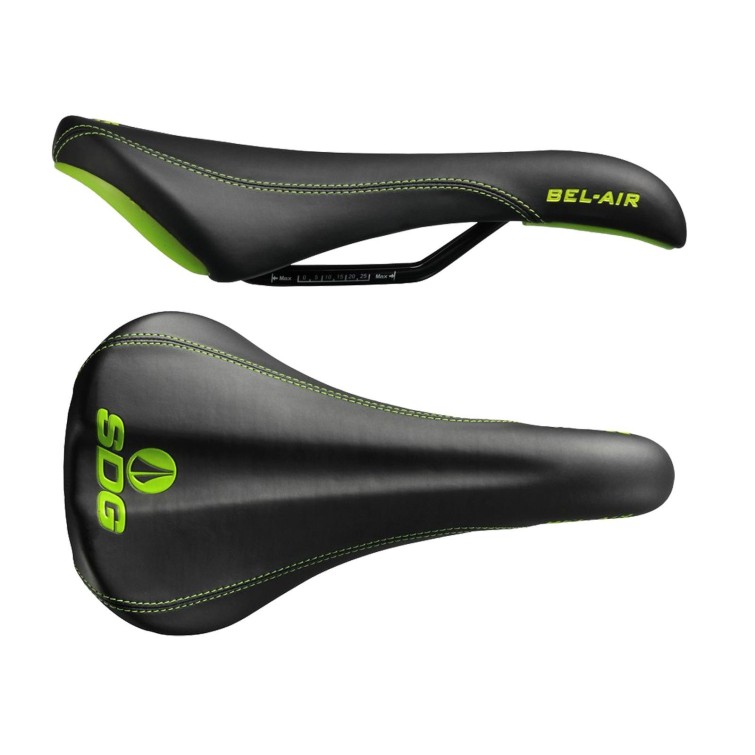 Bel Air RL Steel Saddle - Black / Green