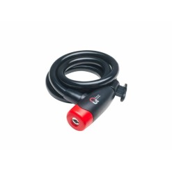 Candado espiral con llave Ø8 - 1500mm - con soporte