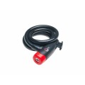 Candado espiral con llave Ø8 - 1500mm - con soporte