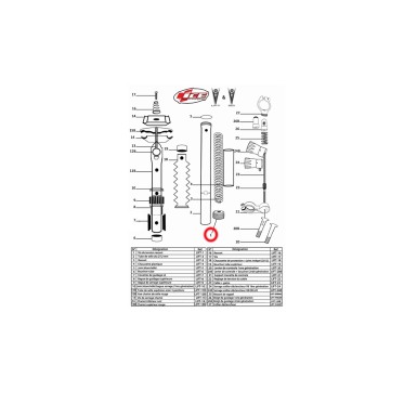 Tornillo de tensión del muelle para V8 (LIFT-1)