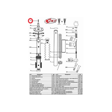 Tornillo del carro superior para Lift