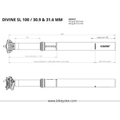 Divine SL dropper seatpost without remote