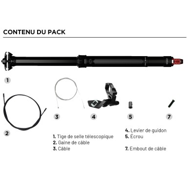 OnOff Tige de selle télescopique Pija 31.6 - Purebike