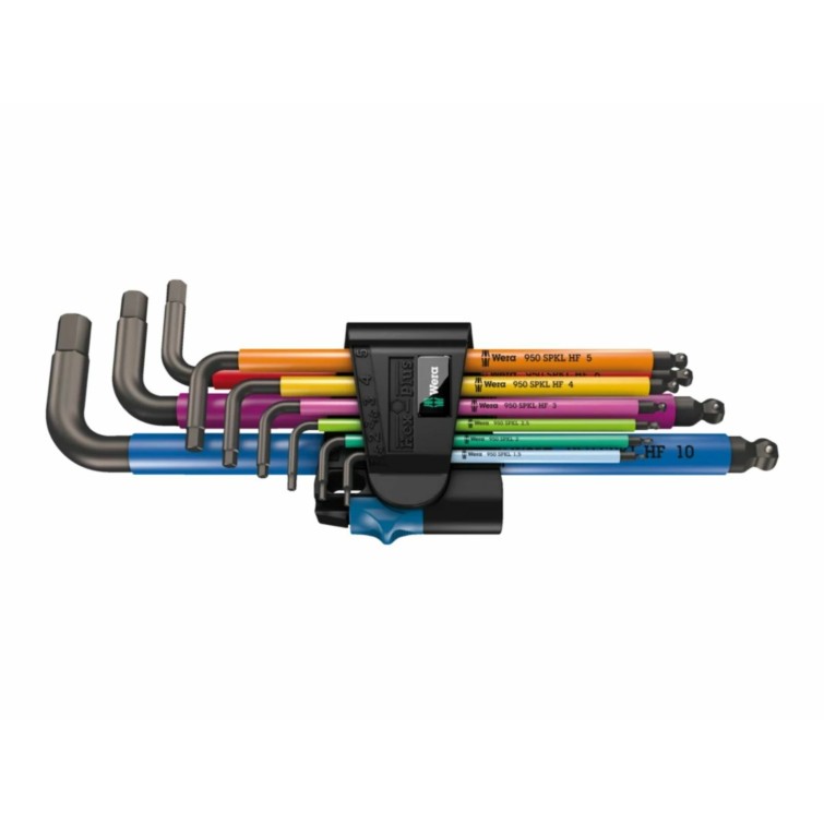 Jeu de clés mâles Allen Hex Plus Multicolor HF 1 (9 pièces)