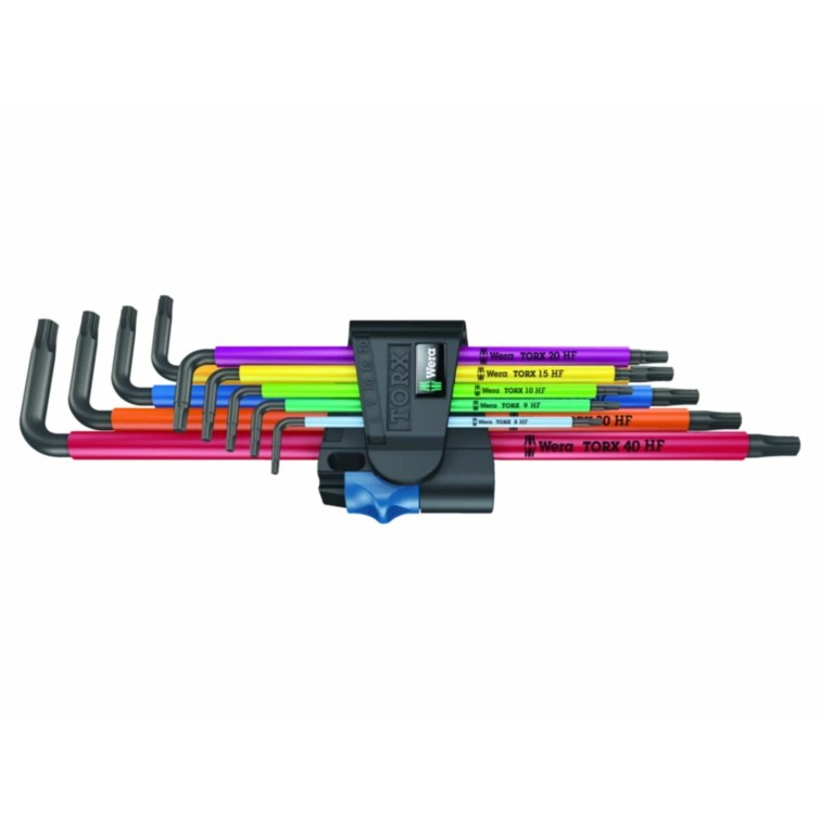 Juego de llaves acodadas TORX HF 1 (9 piezas) - Versión larga
