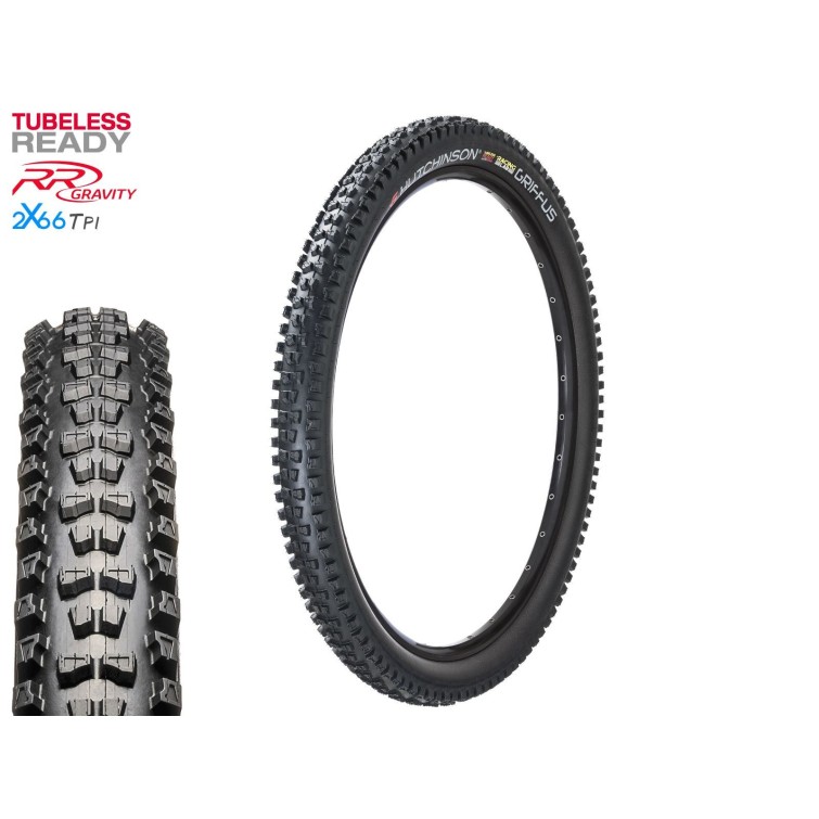 Griffus Racing Lab Tire Tubeless Ready 2x66 TPI 27.5'' Black