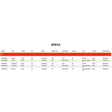 Neumático Aspen Team Spec Tubeless Ready 29"