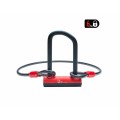 U-Lock - Ø14 - 75/150 mm - with Ø12 / 1000 mm Cable and Mount