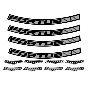 Hope Kit Stickers pour jantes Fortus 23 - 29" - Purebike