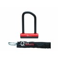 U-Lock - Ø14 - 75/150 mm - with Ø8 / 900 mm Chain and Mount