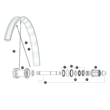 Rayon pour Deemax Elite / E-XA Elite 27.5" (2019 et après)
