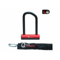 U-Lock - Ø14 - 75/150 mm - with Ø8 / 900 mm Chain and Mount