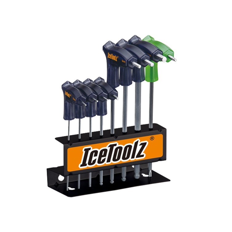 Juego de 7 llaves Allen en T (de 2 a 8 mm) y Torx T25. 7M85